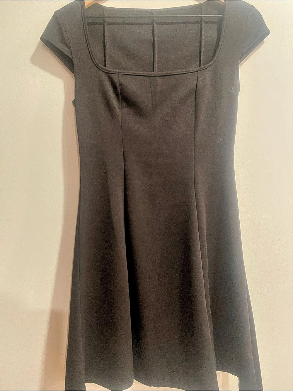 Black Square Neck Dress Size Small